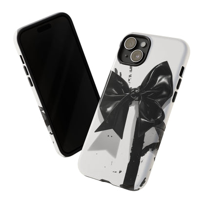 Phone Case — Black Bow Graphic Protective Cover