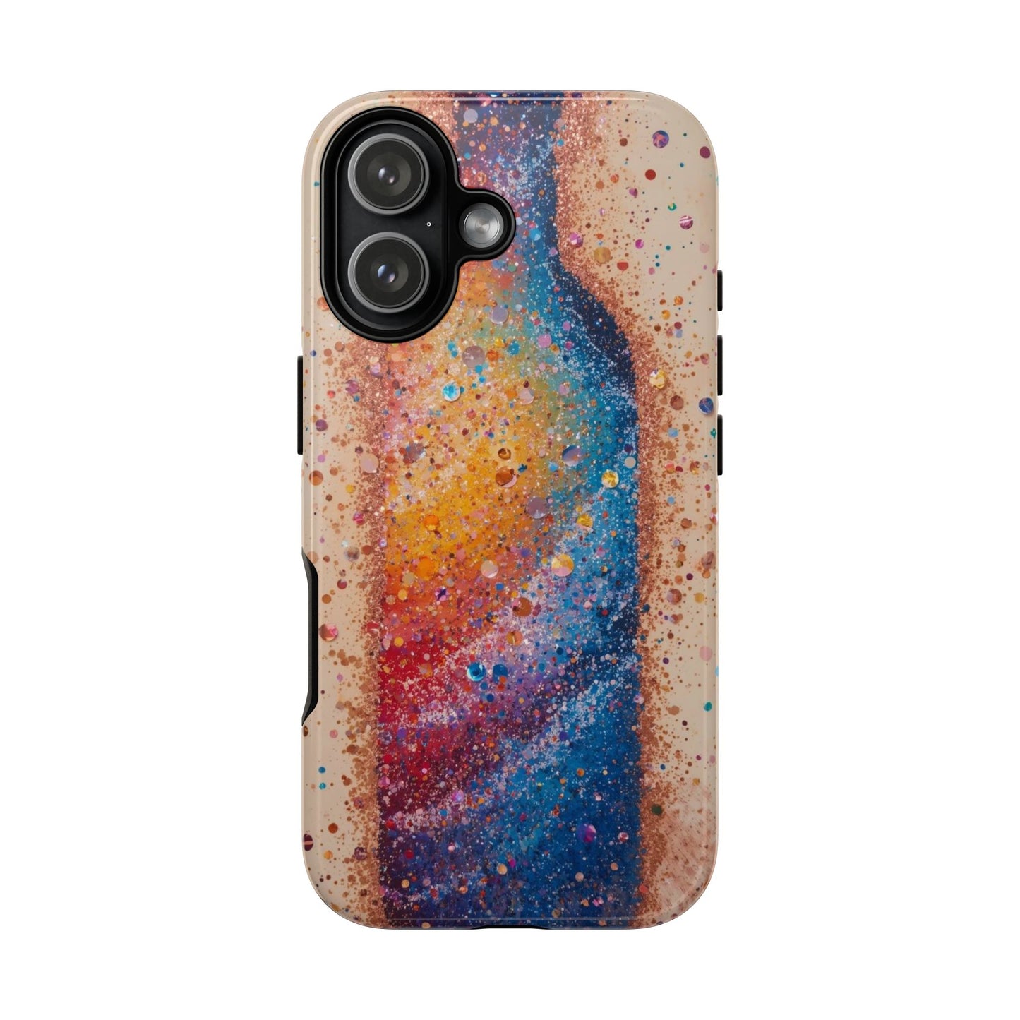 Galaxy Bottle Tough Phone Case — Colorful Nebula Splash iPhone Cover