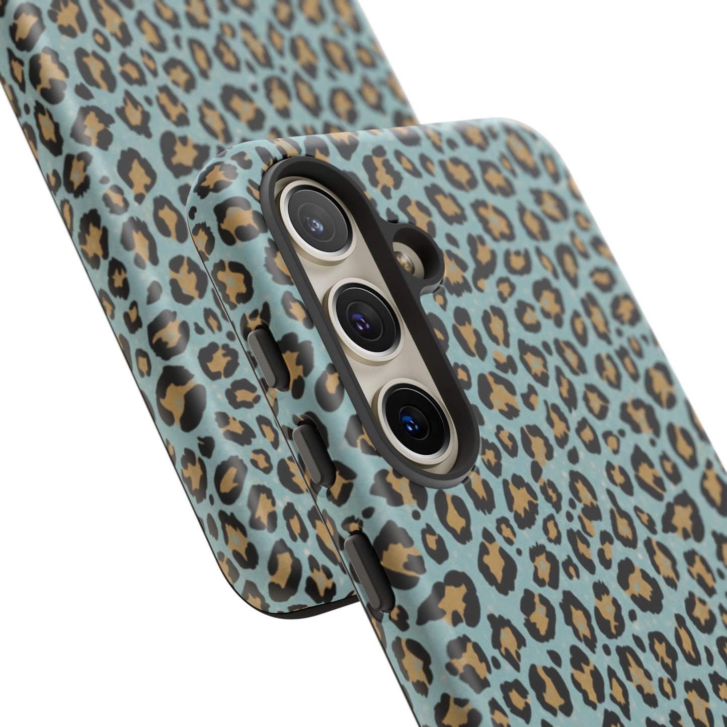 Leopard Print Tough Phone Case - Blue Cheetah Protective Cover