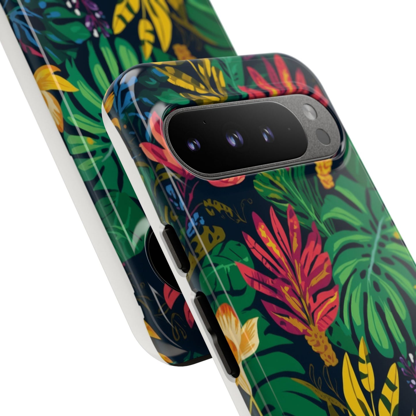 Tropical Floral Phone Case — Vibrant Jungle Leaf Protective Cover