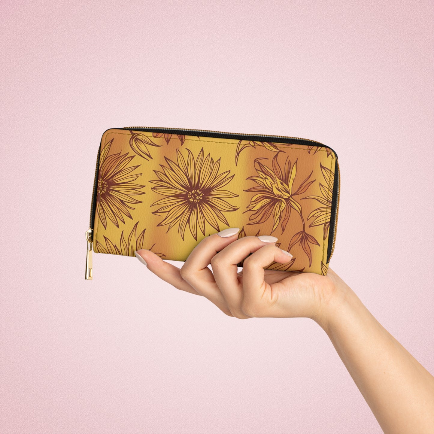 Women's Sunflower Wallet - Summer Floral Wallet