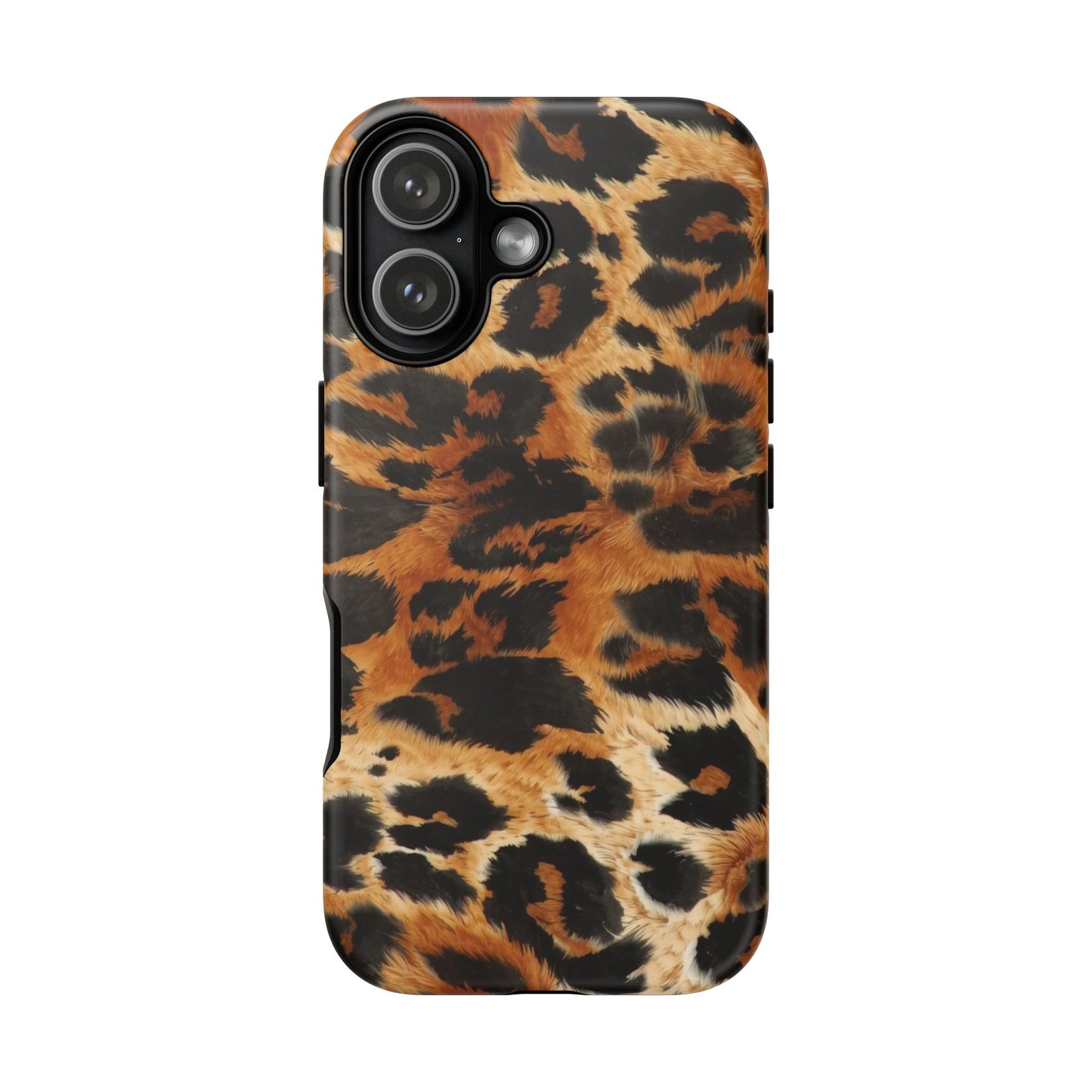 Leopard Print Tough Phone Case – Rugged Protective iPhone Cover