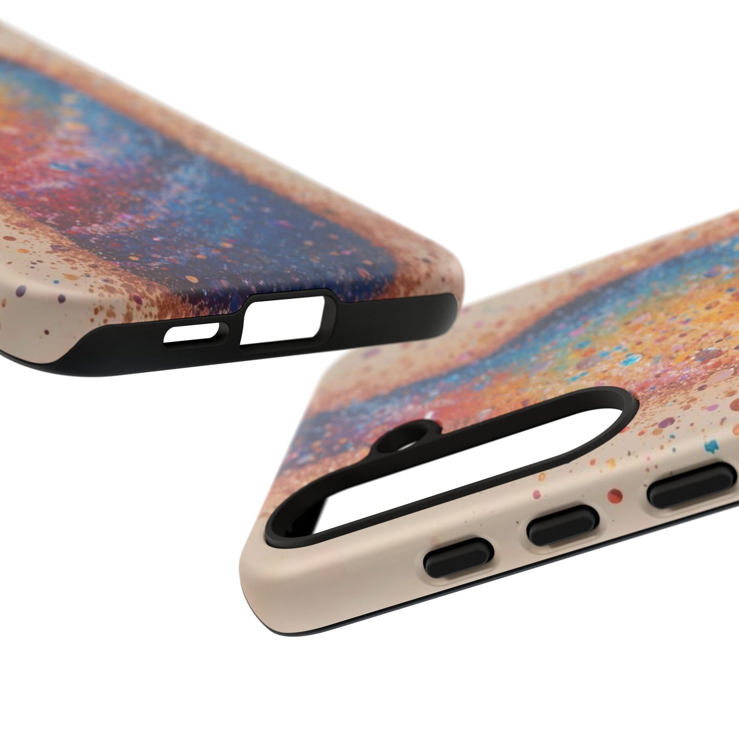 Galaxy Bottle Tough Phone Case — Colorful Nebula Splash iPhone Cover