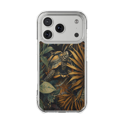 Turtle Jungle Magnetic Clear Phone Case
