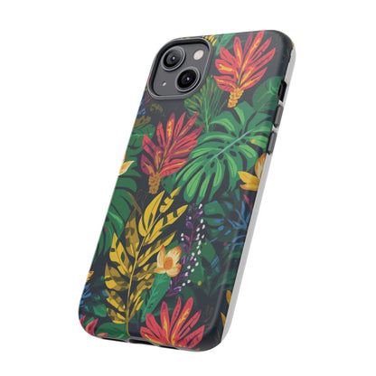 Tropical Floral Phone Case — Vibrant Jungle Leaf Protective Cover