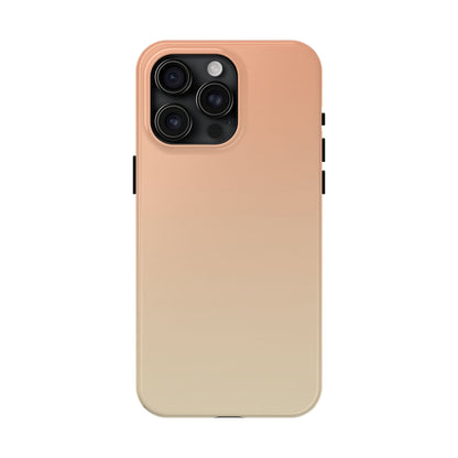 Gradient Tough Phone Case — Peach Ombre Protective Cover