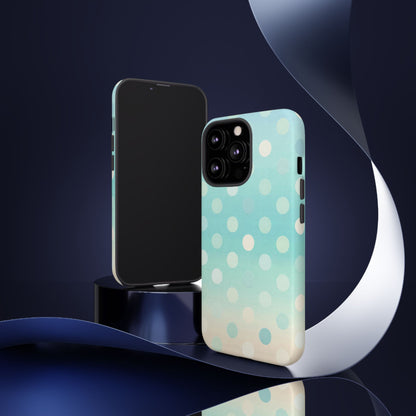 Abstract Palm Tough Phone Case — Minimal Coastal Blue Protective Cover