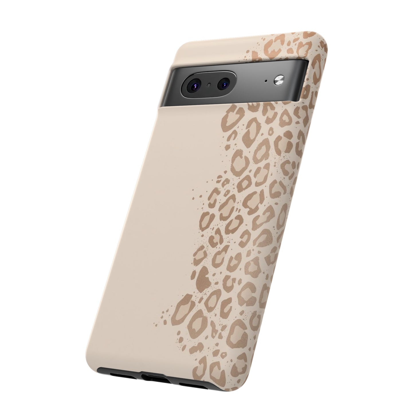 Phone Case – Beige Leopard Print Protective Cover