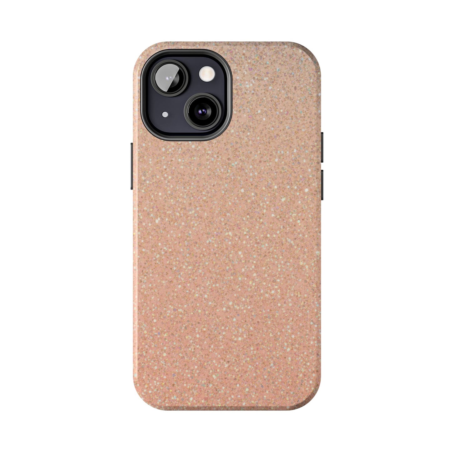 Glitter Rose Gold Tough Phone Case — Sparkling Protective iPhone Cover