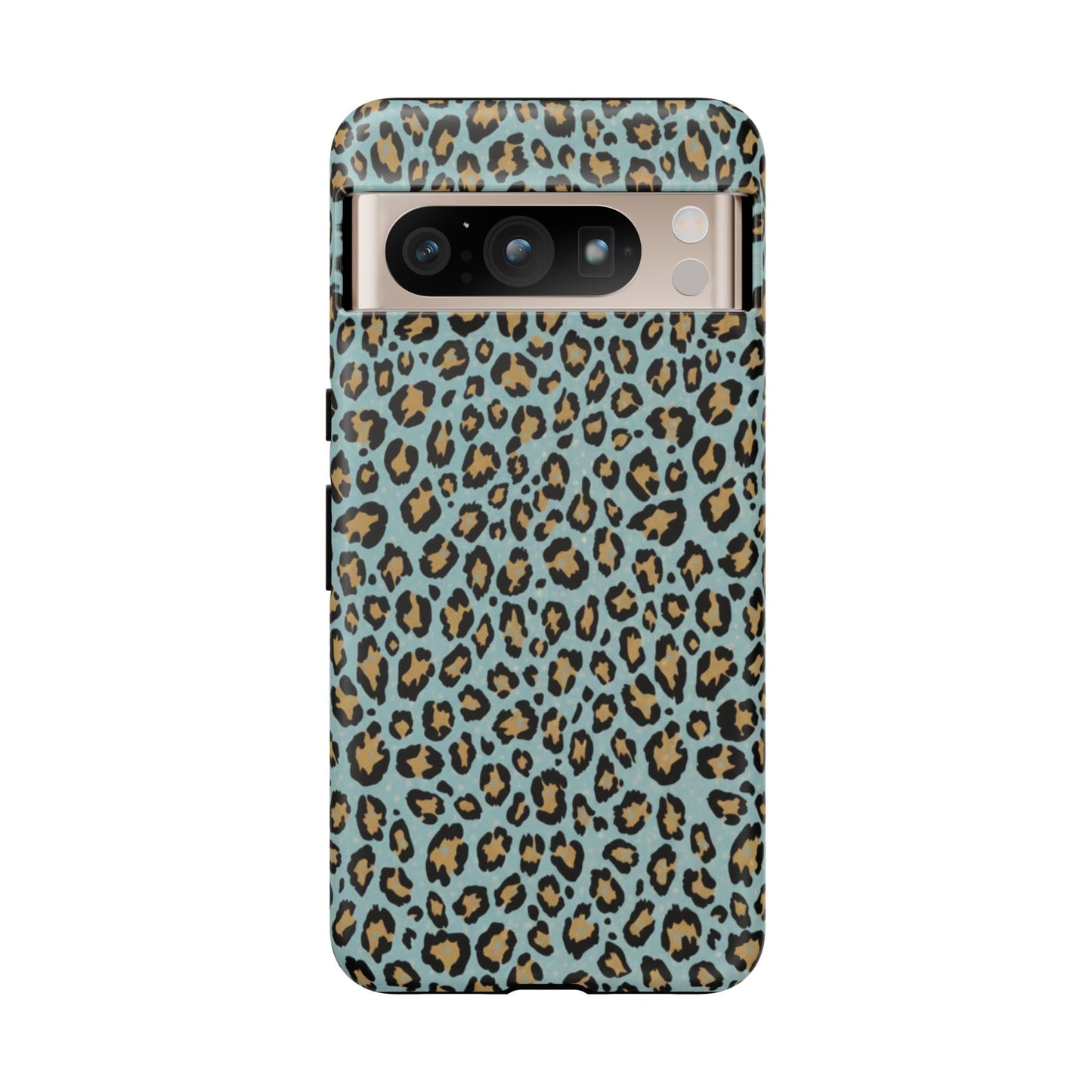 Leopard Print Tough Phone Case - Blue Cheetah Protective Cover