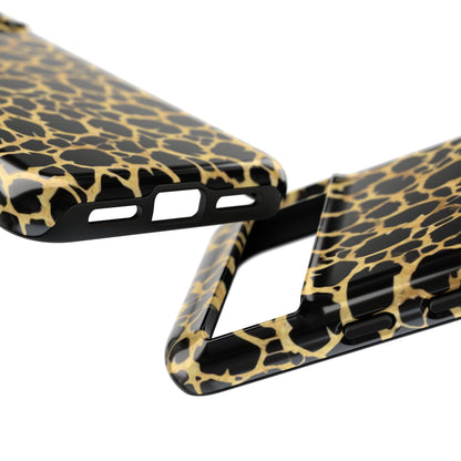 Giraffe Print Tough Phone Case — Durable Leopard-Style Protective Cover