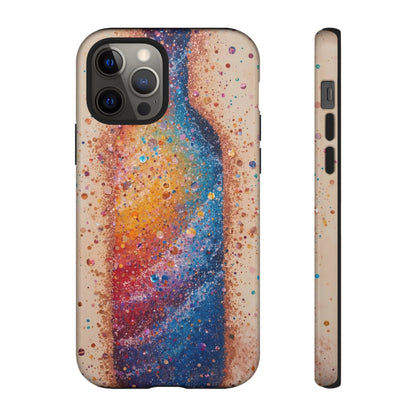 Galaxy Bottle Tough Phone Case — Colorful Nebula Splash iPhone Cover
