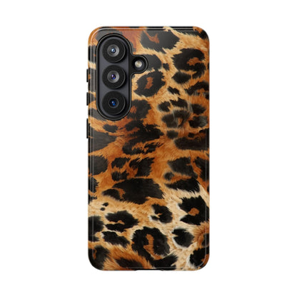 Leopard Print Tough Phone Case – Rugged Protective iPhone Cover