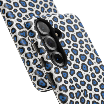 Blue Leopard Print Phone Case – Tough Protective Cover