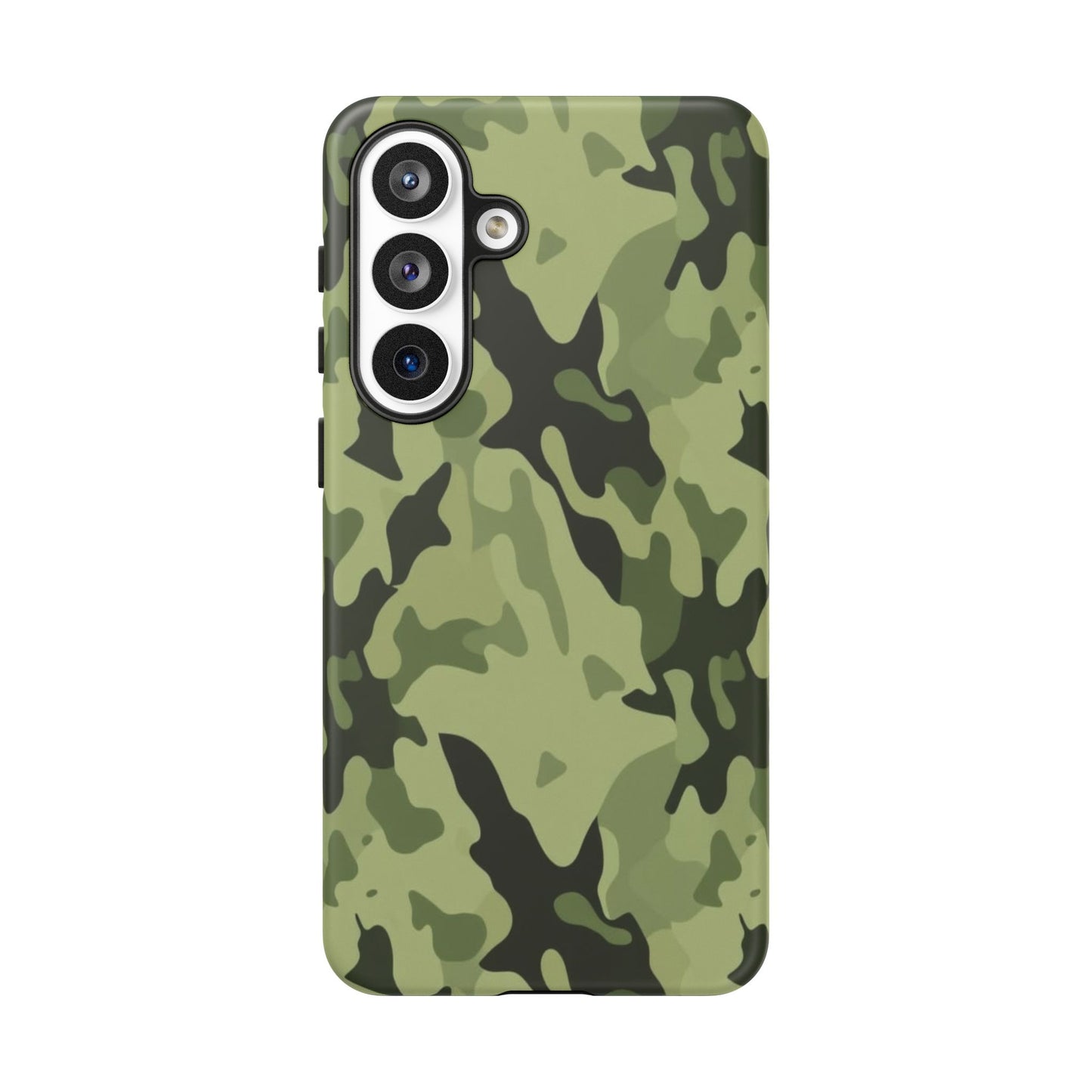 Camo Tough Phone Case — Military Green Protective iPhone Cover