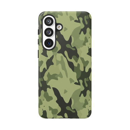 Camo Tough Phone Case — Military Green Protective iPhone Cover