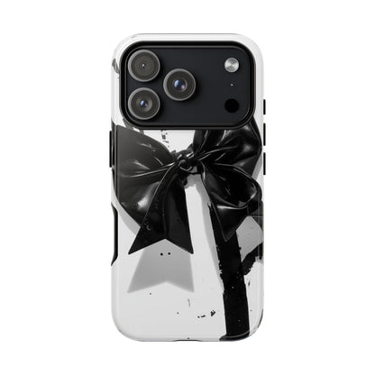 Phone Case — Black Bow Graphic Protective Cover