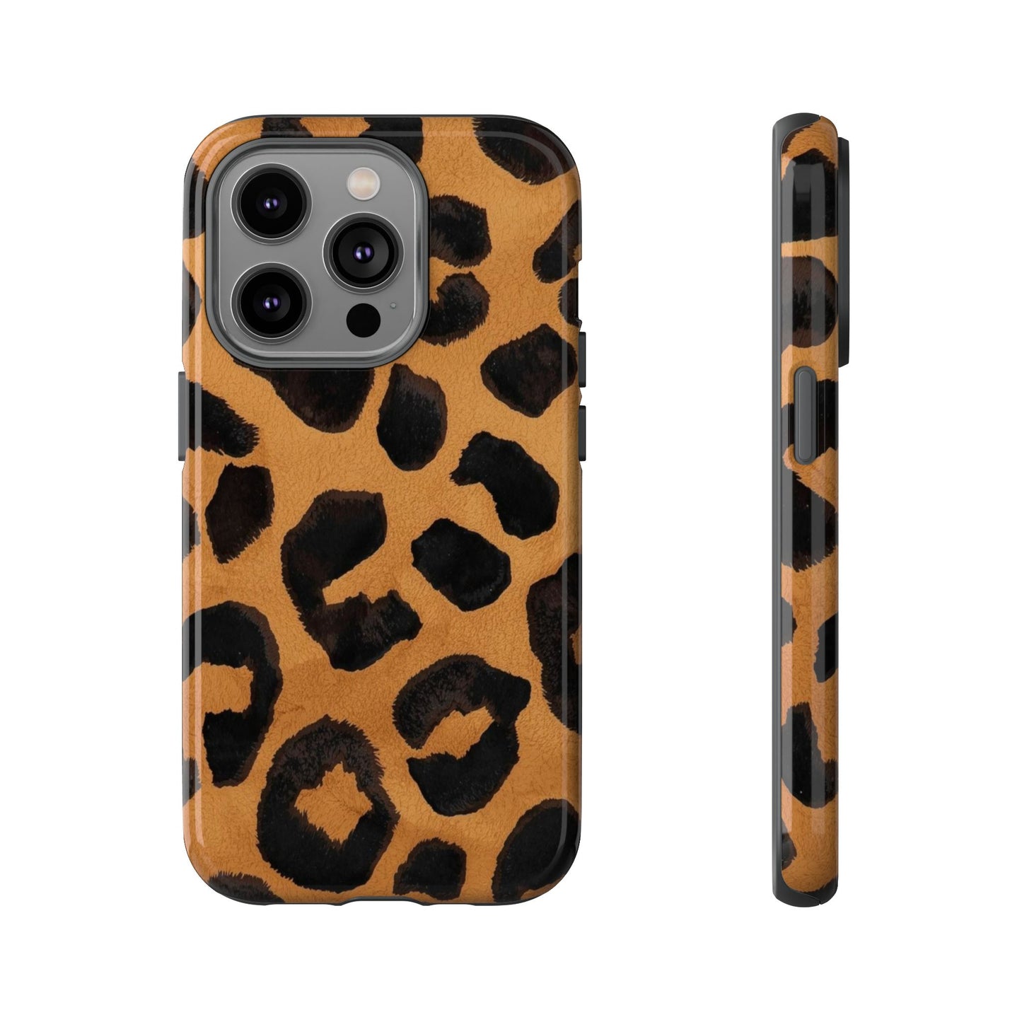 Leopard Print Tough Phone Case — Protective Animal Print iPhone Case