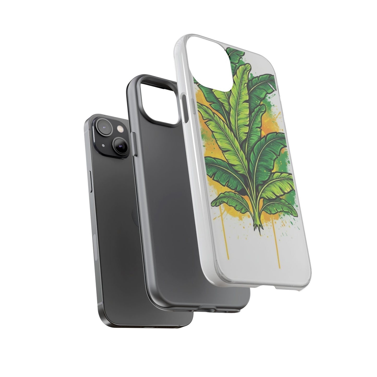 Tropical Banana Leaf Phone Case — Vibrant Green Plant Protector