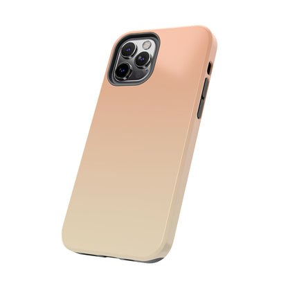Gradient Tough Phone Case — Peach Ombre Protective Cover