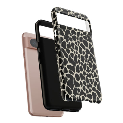 Black and White Cowhide Phone Case — Protective Tough Case