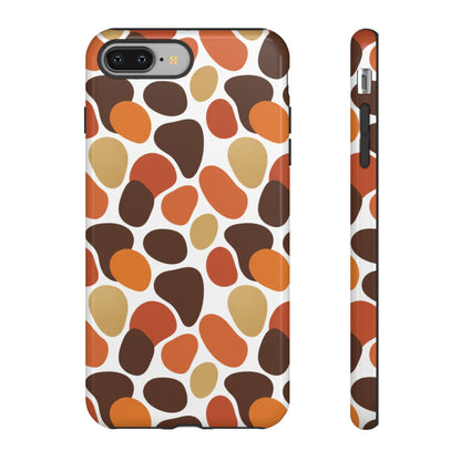 Phone Case — Retro Pebble Pattern in Warm Autumn Colors