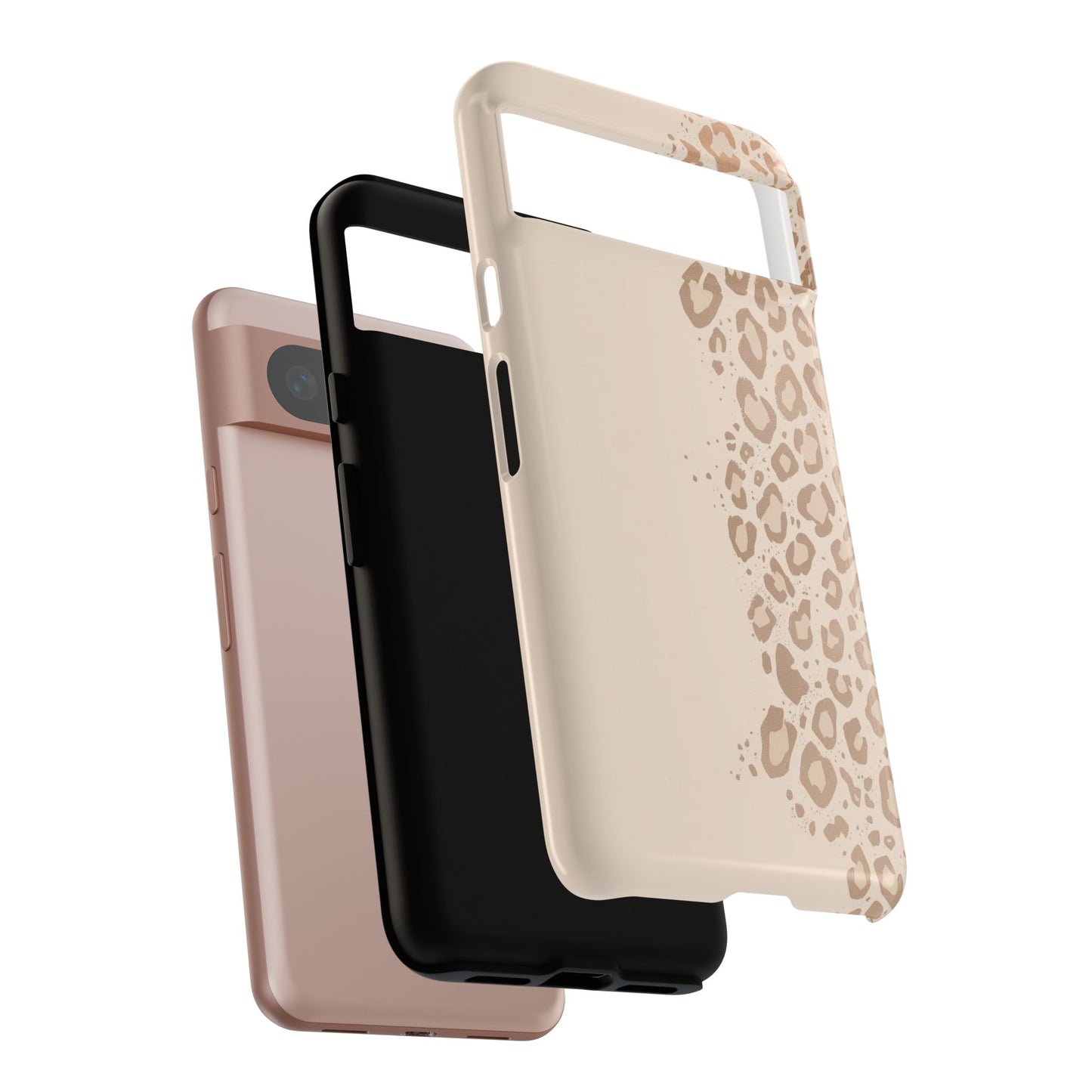 Phone Case – Beige Leopard Print Protective Cover