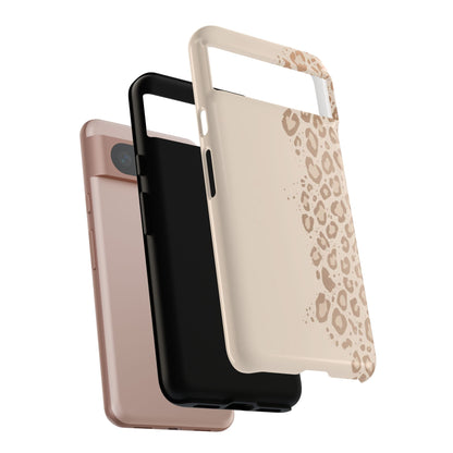 Phone Case – Beige Leopard Print Protective Cover