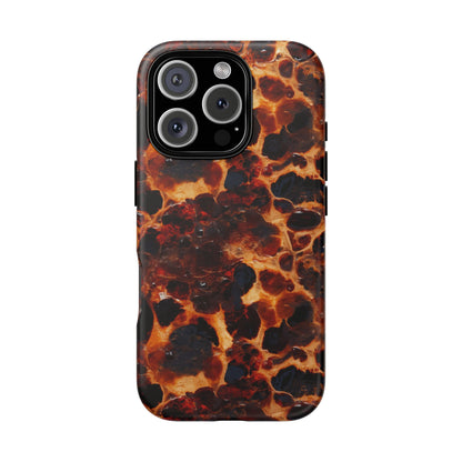 Tortoiseshell Phone Case — Protective iPhone Cover with Classic Amber Pattern