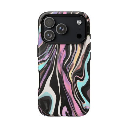 Abstract Marble Tough Phone Case — Pastel Swirl Protective Cover