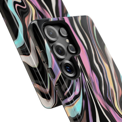 Abstract Marble Tough Phone Case — Pastel Swirl Protective Cover