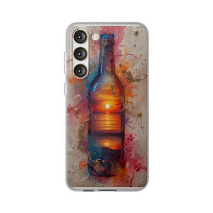 Copy of Floral Holographic Phone Case — Iridescent Leaves & Flowers Flexi Case