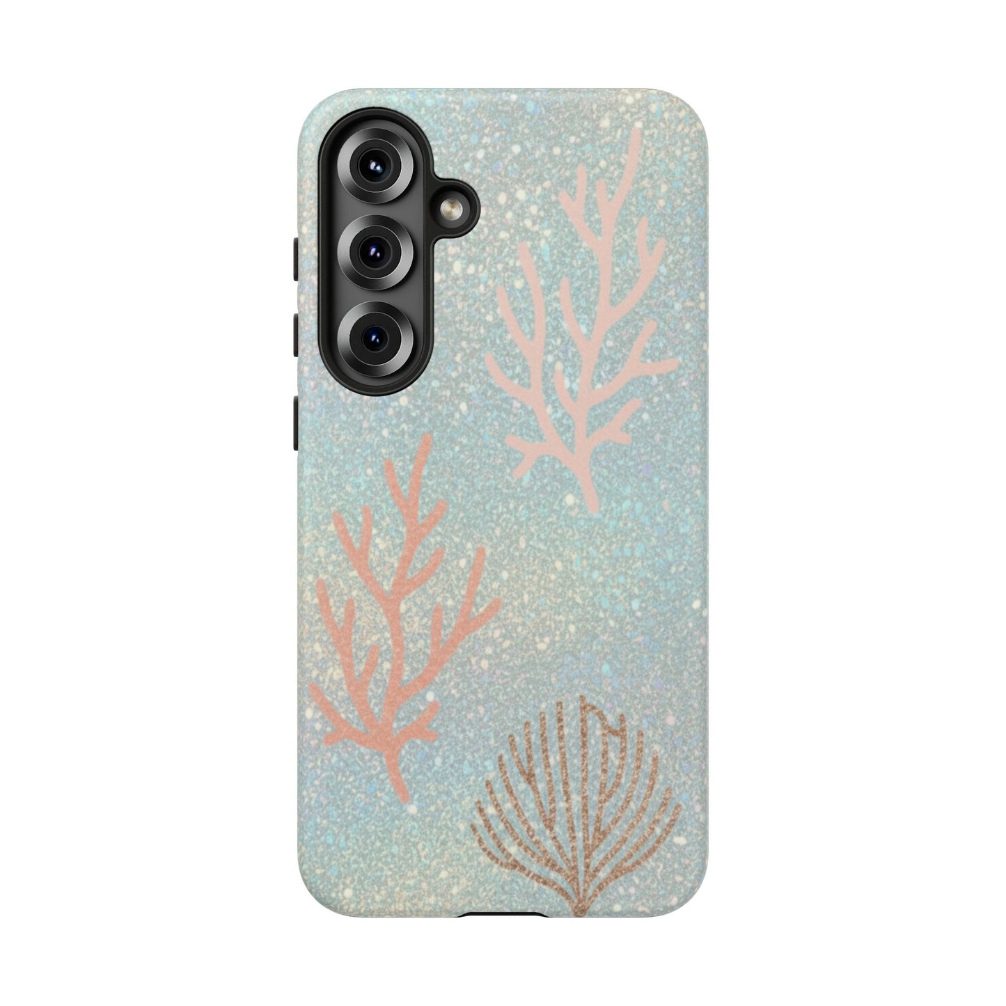 Seafoam Sparkle Phone Case – Coral & Seashell Tough Case