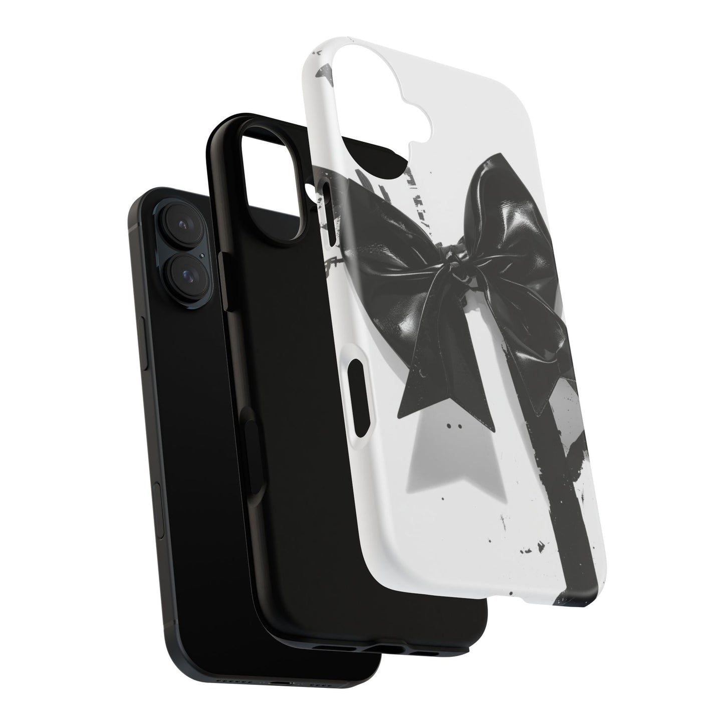 Phone Case — Black Bow Graphic Protective Cover