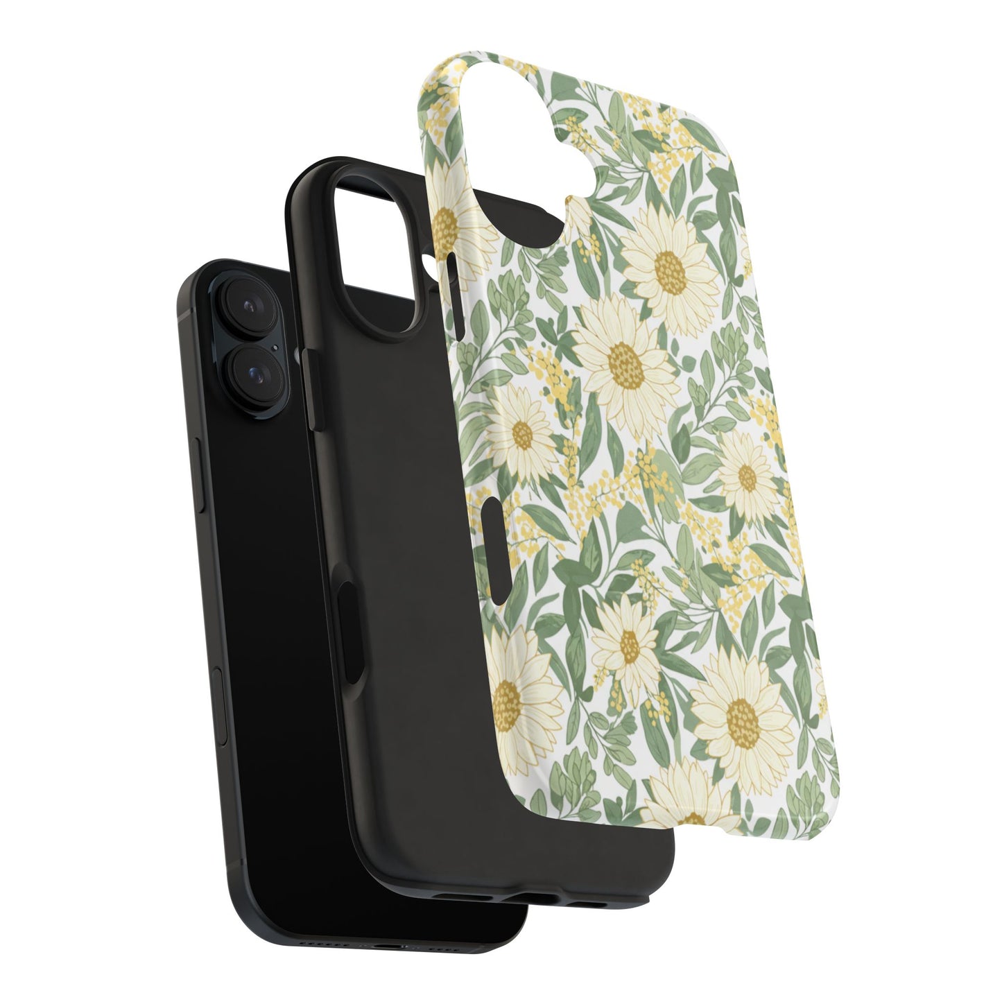 Daisy Meadow Tough Phone Case — Floral Protective Phone Cover