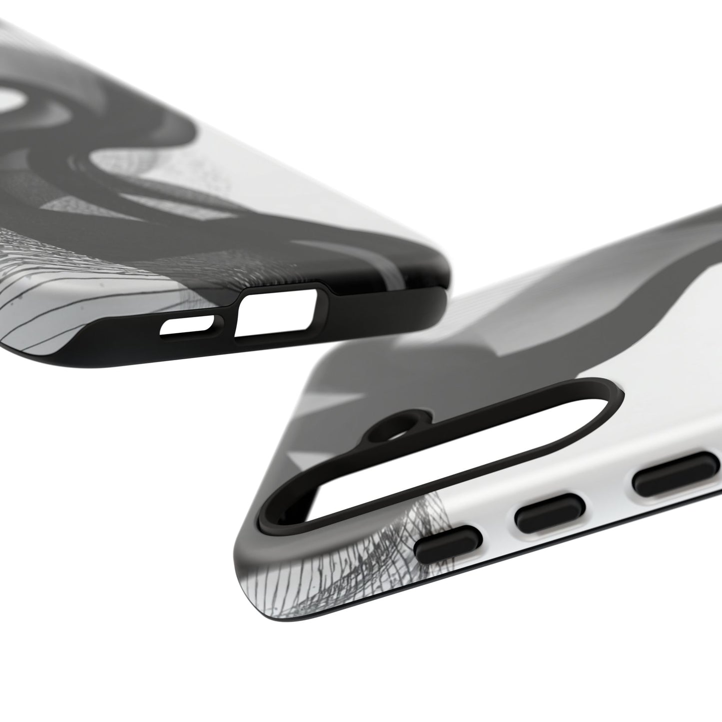 Phone Case — Monochrome Abstract Protective Cover