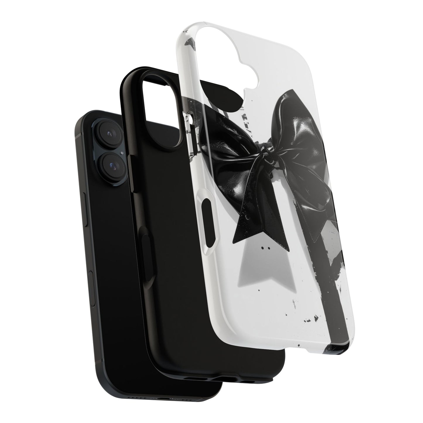 Phone Case — Black Bow Graphic Protective Cover