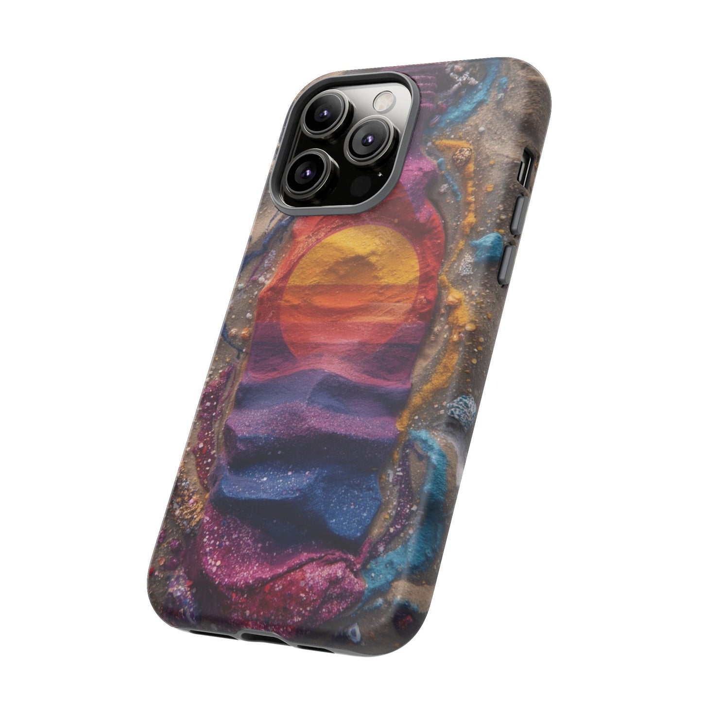 Phone Case — Colorful Sand Art Sunset Tough Protective Case