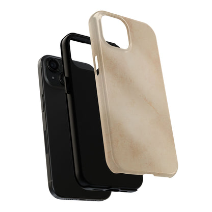 Tough Phone Case — Vintage Beige Marble Protective Phone Cover