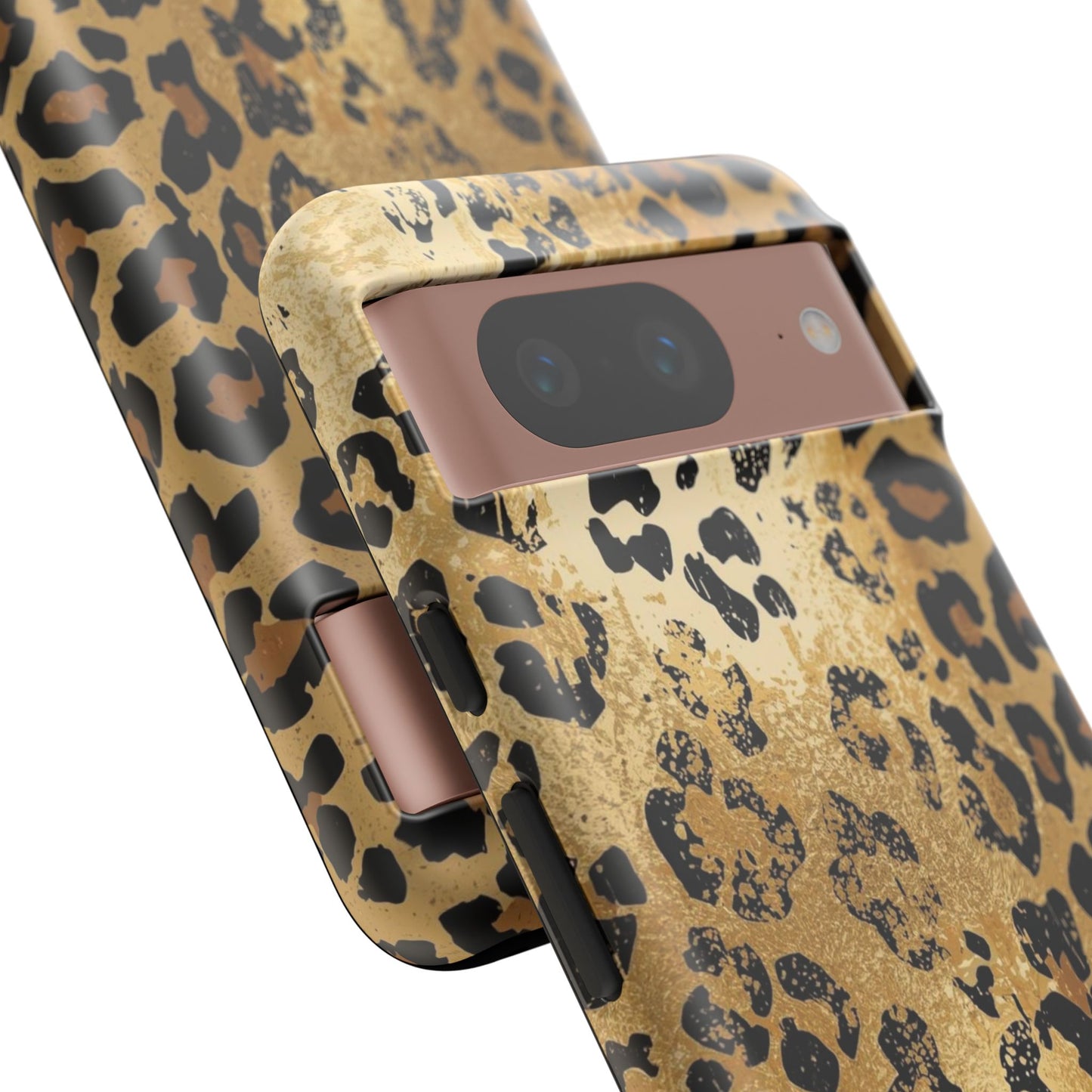 Leopard Print Tough Phone Case — Durable Protective iPhone Cover