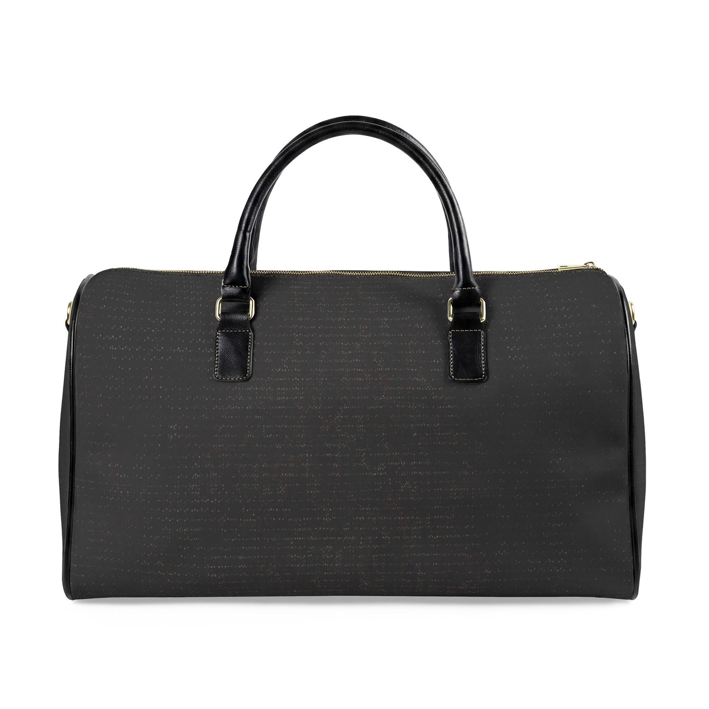Classic Leather Travel Bag — Black Duffel Weekend Holdall