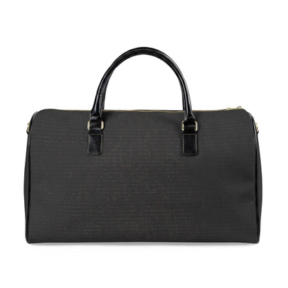 Classic Leather Travel Bag — Black Duffel Weekend Holdall