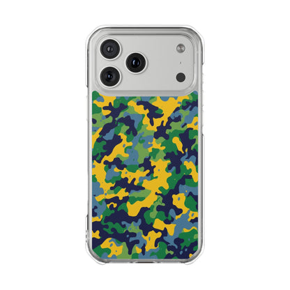 Camouflage Magnetic Clear Impact Phone Case