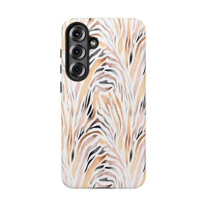 Tough Case — Neutral Watercolor Tiger Stripe Phone Case