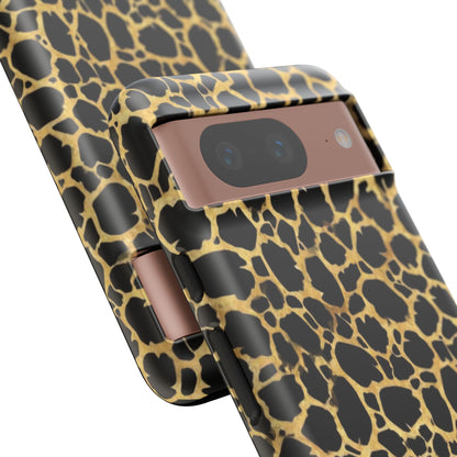 Giraffe Print Tough Phone Case — Durable Leopard-Style Protective Cover