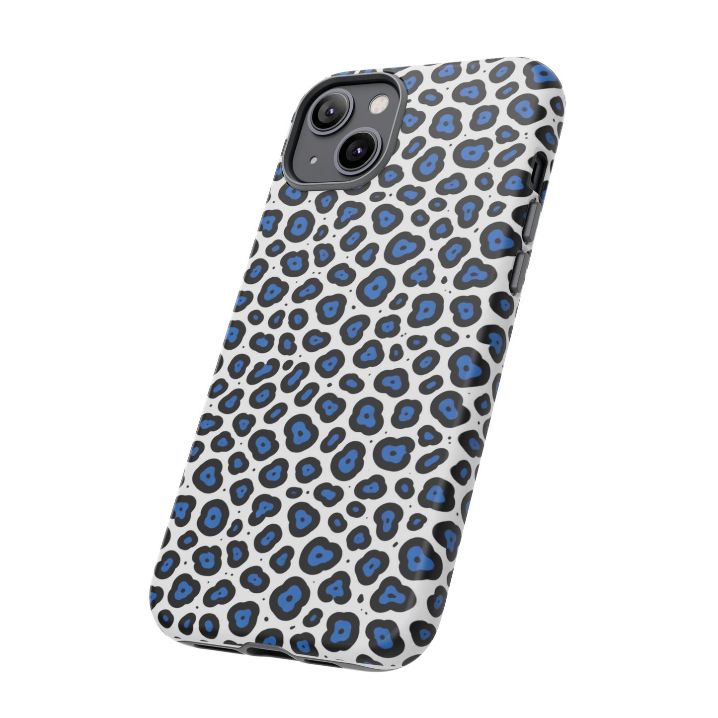 Blue Leopard Print Phone Case – Tough Protective Cover