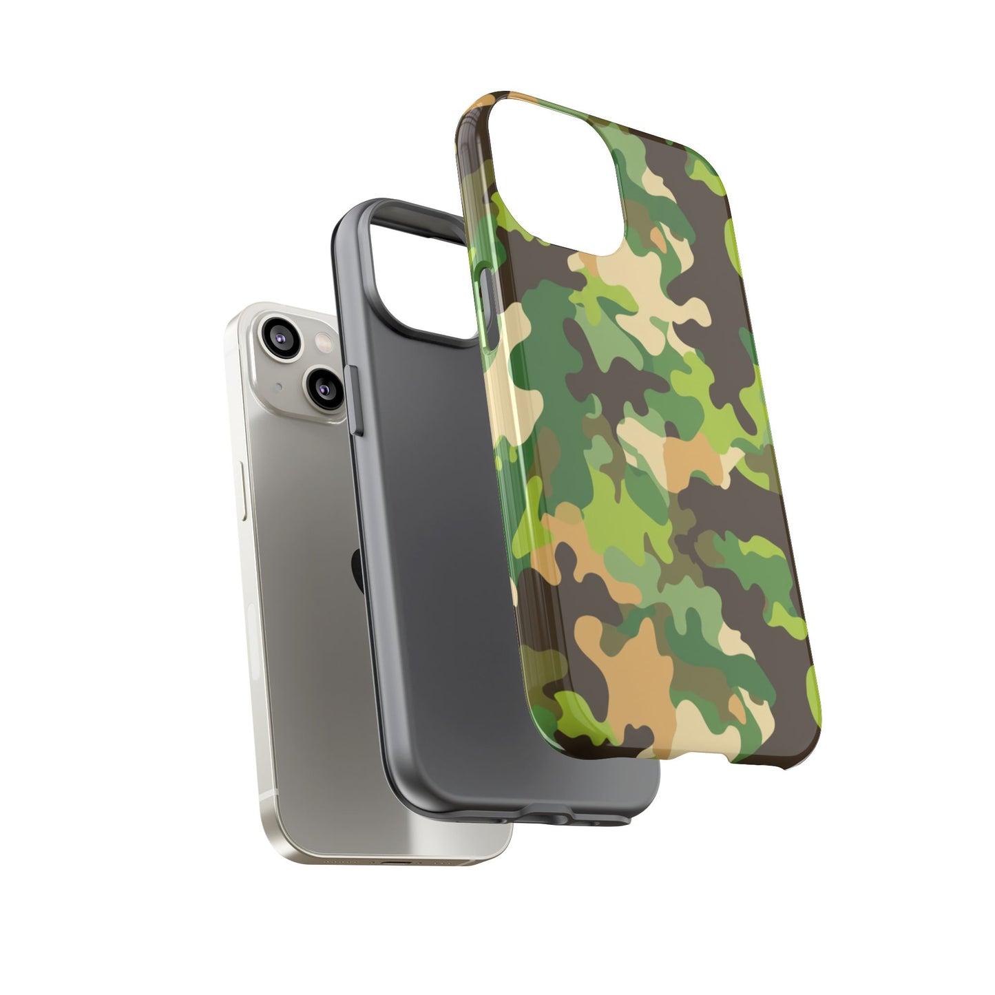 Camouflage Tough Phone Case — Military Camo Protective Cover