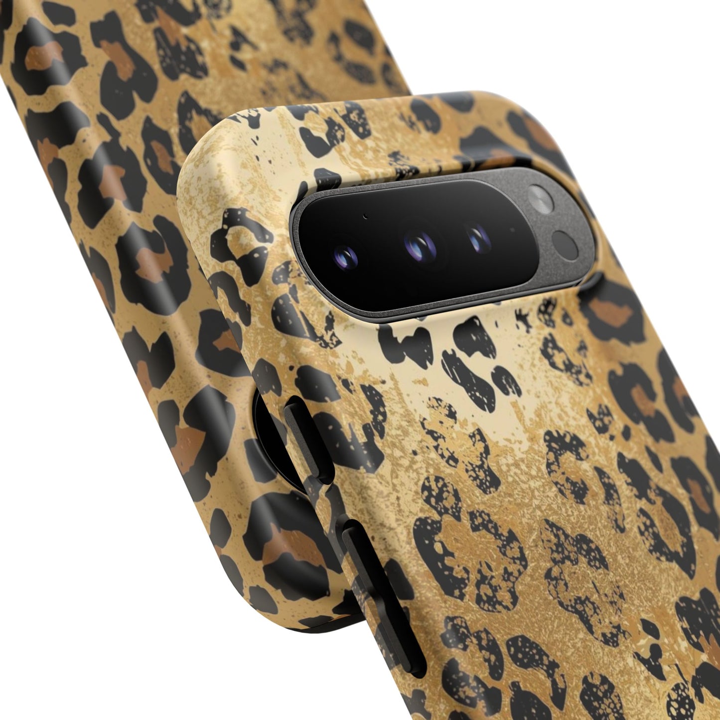 Leopard Print Tough Phone Case — Durable Protective iPhone Cover