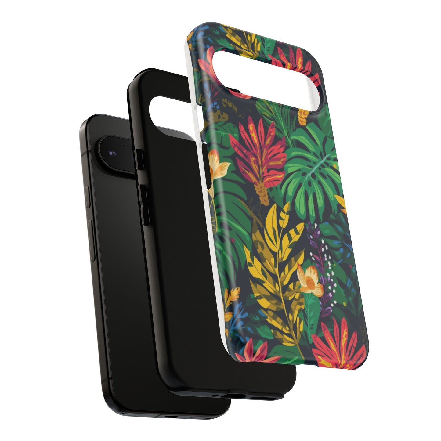 Tropical Floral Phone Case — Vibrant Jungle Leaf Protective Cover