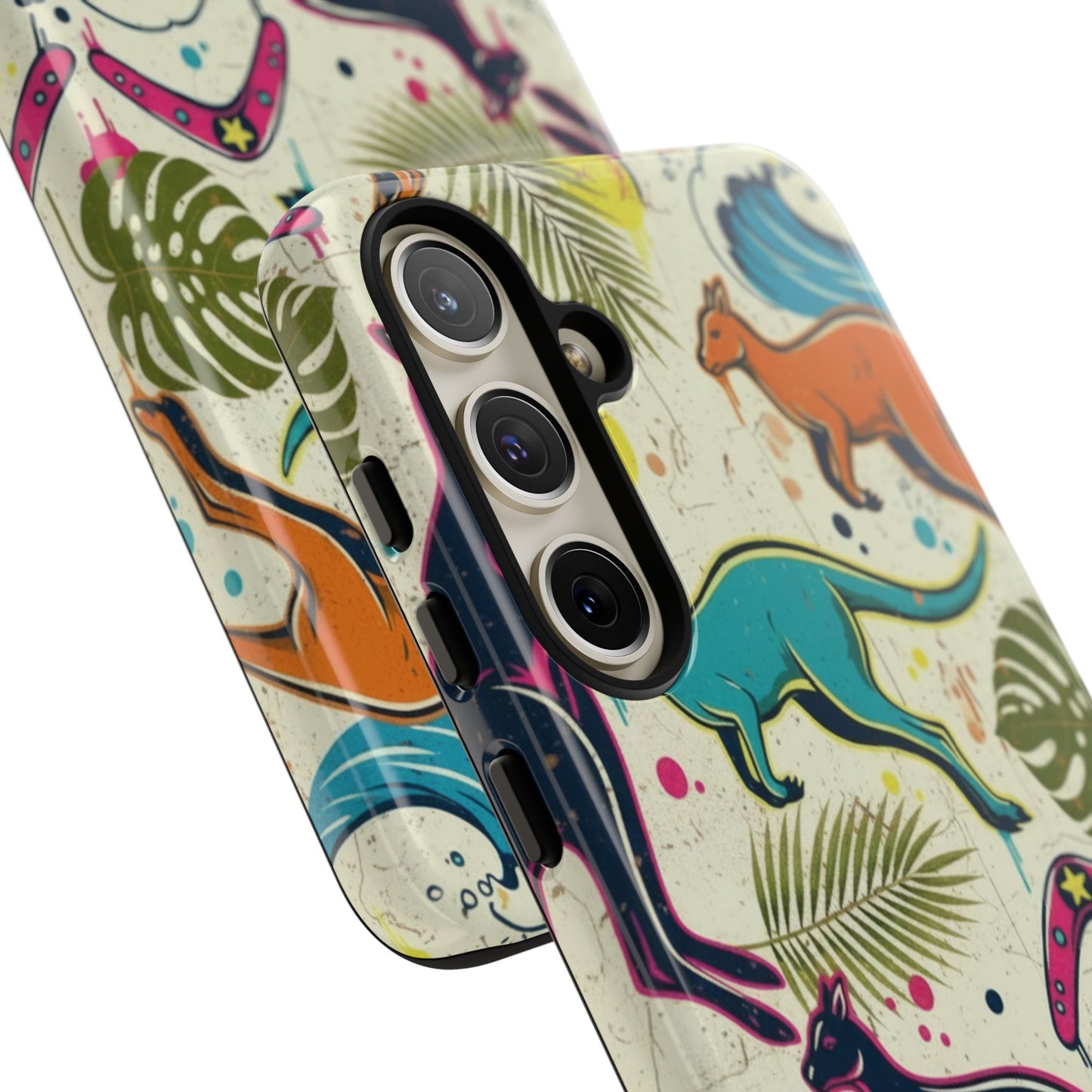 Tough Cases — Colorful Surfing Kangaroo Phone Case